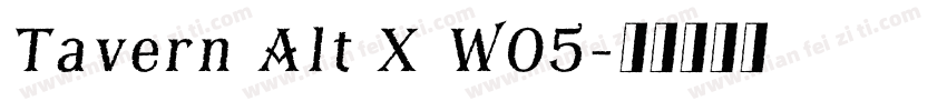 Tavern Alt X W05字体转换